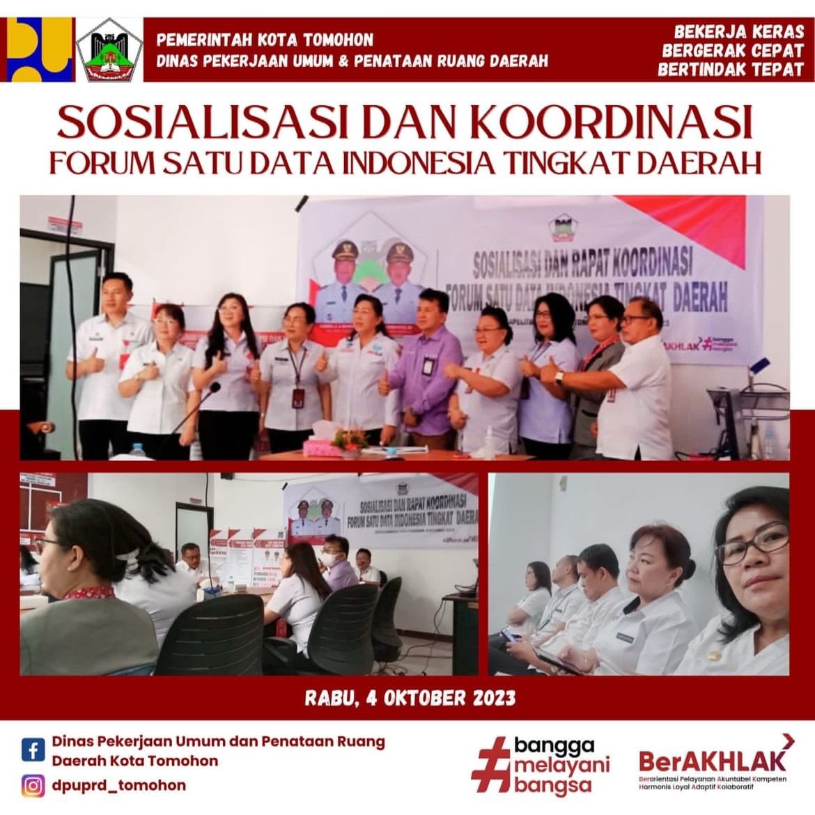 SOSIALISASI & KOORDINASI FORUM SATU DATA INDONESIA TINGKAT DAERAH